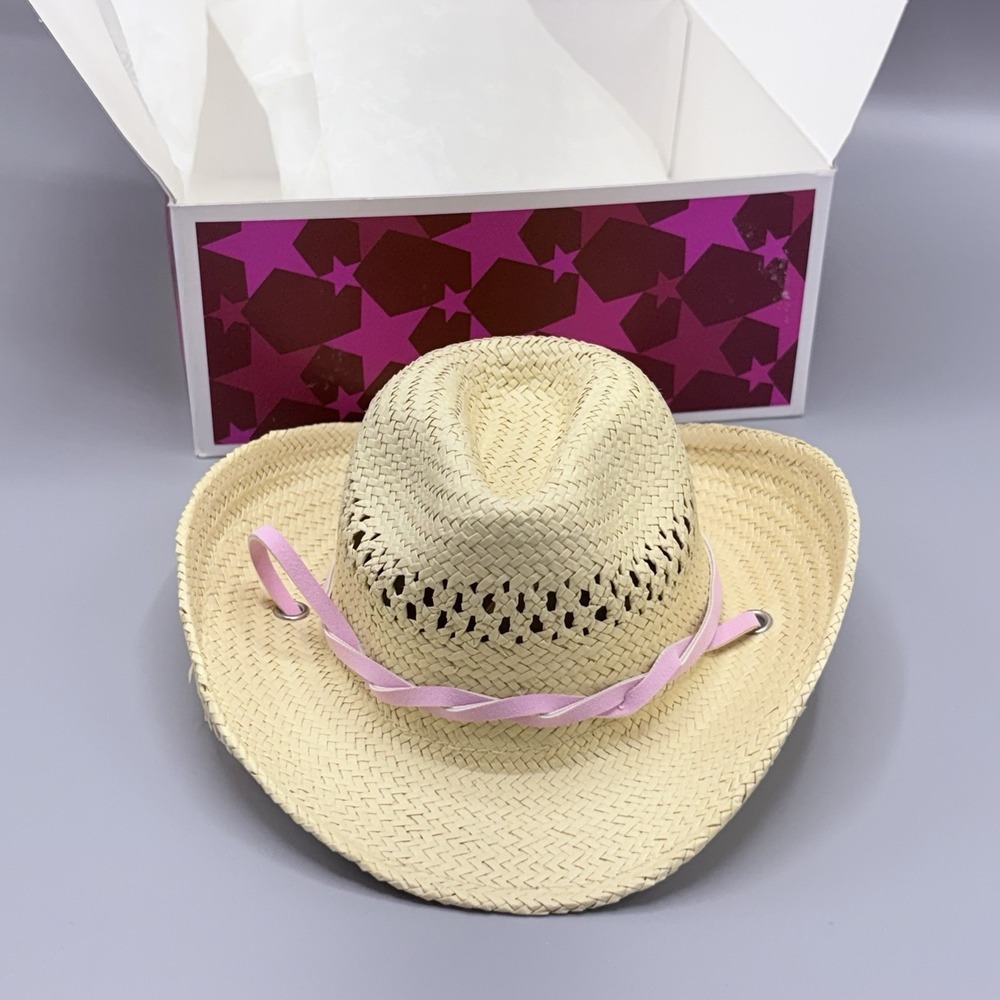 American girl Doll 18" Nikki's straw hat Cowgirl New In Box